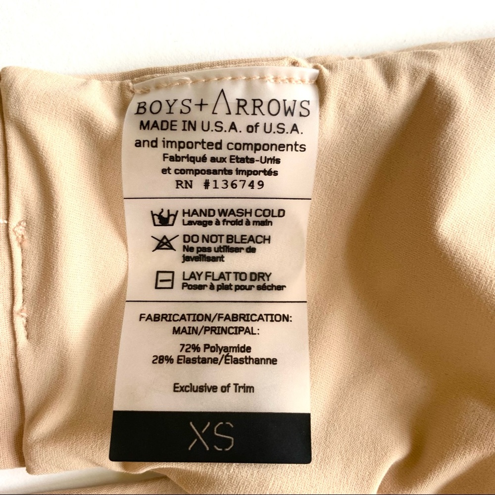 BOYS + ARROWS “Jackson” Bikini (**TOP ONLY**) in Nude / Bare NWT! - Picture 4 of 4